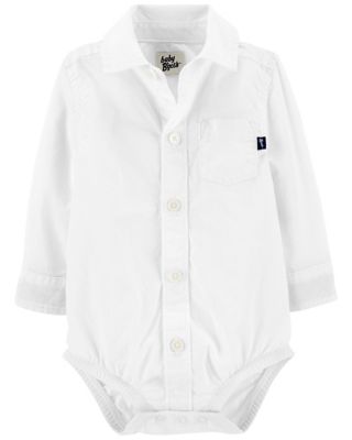 OshKosh B&#39;Gosh&reg; Button-Front Bodysuit in White