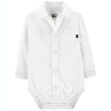 OshKosh B&#39;Gosh&reg; Button-Front Bodysuit in White. View a larger version of this product image.