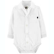 OshKosh B&#39;Gosh&reg; Size 12M Button-Front Bodysuit in White