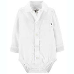 OshKosh B'Gosh® Button-Front Bodysuit in White