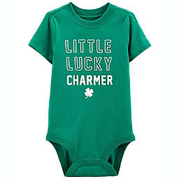 carter's® Size 12M "Little Lucky Charmer" Bodysuit in Green