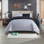 Alternate image 0 for UGG&reg; Corey 3-Piece Reversible Full/Queen Duvet Cover Set in Navy Stripe