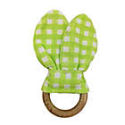 Alternate image 2 for H for Happy&trade; Gingham Plaid Bunny Ears Napkin Rings in Tonal (Set of 4)