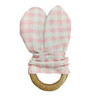 Alternate image 1 for H for Happy&trade; Gingham Plaid Bunny Ears Napkin Rings in Tonal (Set of 4)