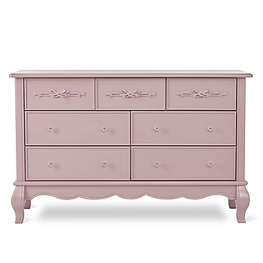 evolur&trade; Aurora 7-Drawer Double Dresser in Dusty Rose. View a larger version of this product image.