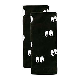 H for Happy™ Halloween Spooky Eyes 2-Piece Hand Towels in Black