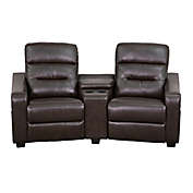 Flash Furniture Leather Reclining Theater Seats