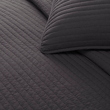 UGG&reg; Devon 2-Piece Twin/Twin XL Quilt Set in Off Black. View a larger version of this product image.
