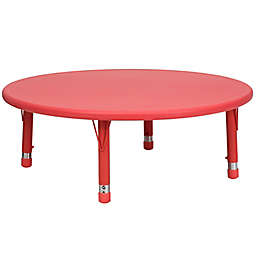 Flash Furniture Round Activity Table in Red