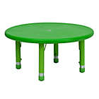 Alternate image 0 for Flash Furniture 33-Inch Round Height Adjustable Activity Table in Green