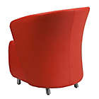 Alternate image 3 for Flash Furniture 32.25-Inch Leather Curved Reception Chair
