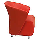 Alternate image 2 for Flash Furniture 32.25-Inch Leather Curved Reception Chair
