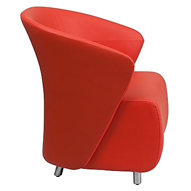 Flash Furniture 32.25-Inch Leather Curved Reception Chair. View a larger version of this product image.