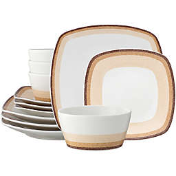 Noritake® Colorscapes Layers Desert 12-Piece Square Dinnerware Set