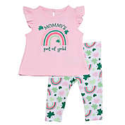 Baby Starters&reg; Size 12M 2-Piece Mommy&#39;s Pot of Gold Swing Top and Pant Set in Pink
