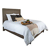 Leffler Home Brookside Queen Upholstered Panel Bed in Brown Heather
