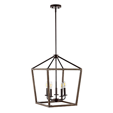 JONATHAN Y Oria LED Pendant Light in Brown/Wood. View a larger version of this product image.