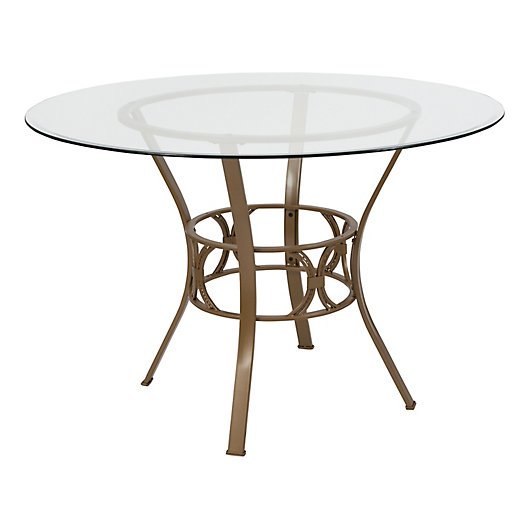 Flash Furniture Carlisle 45 Inch Metal, 45 Inch Round Dining Table And Chairs