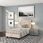 Alternate image 1 for Flash Furniture Roxbury Twin Upholstered Platform Bed in Beige