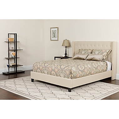 Flash Furniture Riverdale Twin Upholstered Platform Bed with Mattress. View a larger version of this product image.