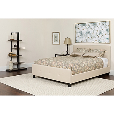 Flash Furniture Tribeca Twin Upholstered Platform Bed with Mattress. View a larger version of this product image.
