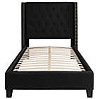Alternate image 2 for Flash Furniture Riverdale Twin Upholstered Platform Bed in Black