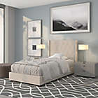 Alternate image 1 for Flash Furniture Riverdale Twin Upholstered Platform Bed in Beige