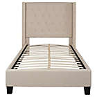 Alternate image 2 for Flash Furniture Riverdale Twin Upholstered Platform Bed in Beige