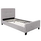 Alternate image 0 for Flash Furniture Tribeca Twin Upholstered Platform Bed in Light Grey