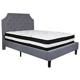 Flash Furniture Brighton Upholstered Platform Bed with Mattress