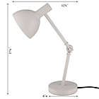 Alternate image 3 for Simply Essential&trade; Architect Desk Lamp in Cool Grey