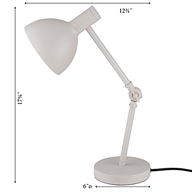Simply Essential&trade; Architect Desk Lamp in Cool Grey. View a larger version of this product image.