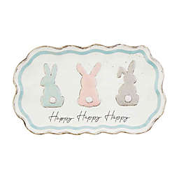 Mud Pie® Bunny Trio Easter 15.75-Inch Rectangular Serving Platter in Cream