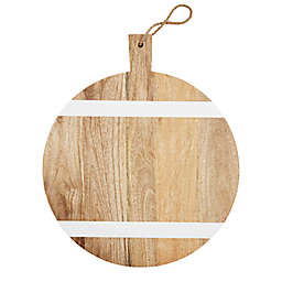Mud Pie® White House Wood Lazy Susan in White