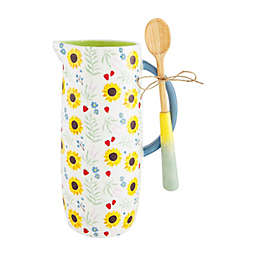 Mud Pie® Floral Pitcher and Spoon Set