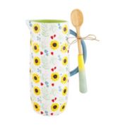 Mud Pie&reg; Floral Pitcher and Spoon Set
