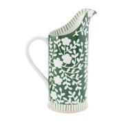 Mud Pie&reg; Floral Indigo Pitcher in Green
