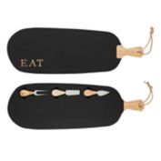 Mud Pie&reg; Cheese Board and Utensil Set in Black
