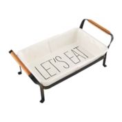 Mud Pie&reg; Bistro 2-Piece Baker and Iron Stand Set in White