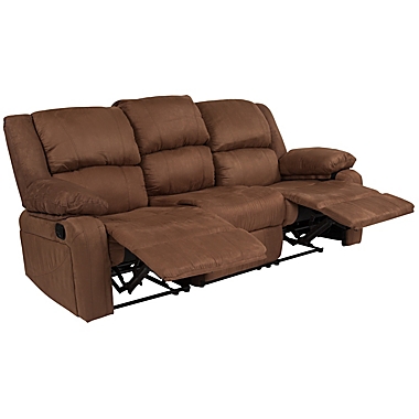 Flash Furniture Harmony Reclining Sofa in Chocolate Brown. View a larger version of this product image.
