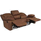 Alternate image 3 for Flash Furniture Harmony Reclining Sofa in Chocolate Brown