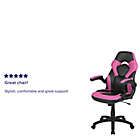 Alternate image 16 for Flash Furniture High Back Racing Ergonomic Gaming Chair in Pink/Black