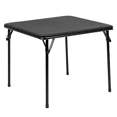 Flash Furniture 5-Piece Kids Folding Table and Chair Set in Black. View a larger version of this product image.
