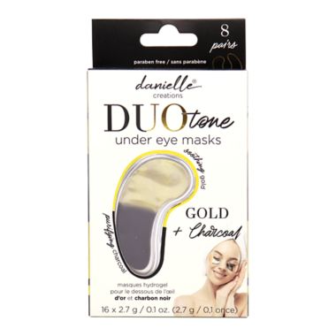 DANIELLE&reg; Creations 6-Pair Gold &amp; Charcoal Hydrogel Under Eye Masks. View a larger version of this product image.
