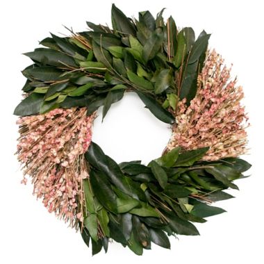 Everhome&trade; 20-Inch Dried Eucalyptus Willow Floral Wreath. View a larger version of this product image.