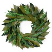 Everhome&trade; 20-Inch Dried Eucalyptus and Larkspur Wreath