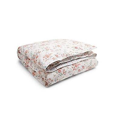Lauren Ralph Lauren Carolyne Floral 3-Piece Reversible King Comforter Set in Blue/Red. View a larger version of this product image.