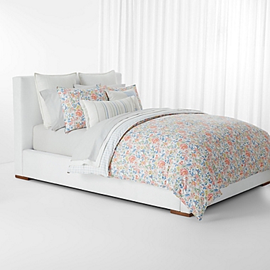 Lauren Ralph Lauren Macey Floral 3-Piece Reversible Full/Queen Comforter Set in Grey Multi. View a larger version of this product image.