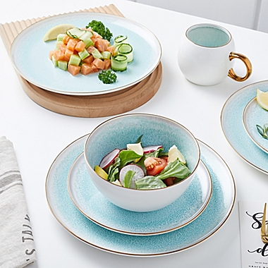Stone + Lain Josephine 16-Piece Dinnerware Set in Mint. View a larger version of this product image.