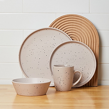 Stone + Lain Jade 16-Piece Dinnerware Set in Taupe. View a larger version of this product image.